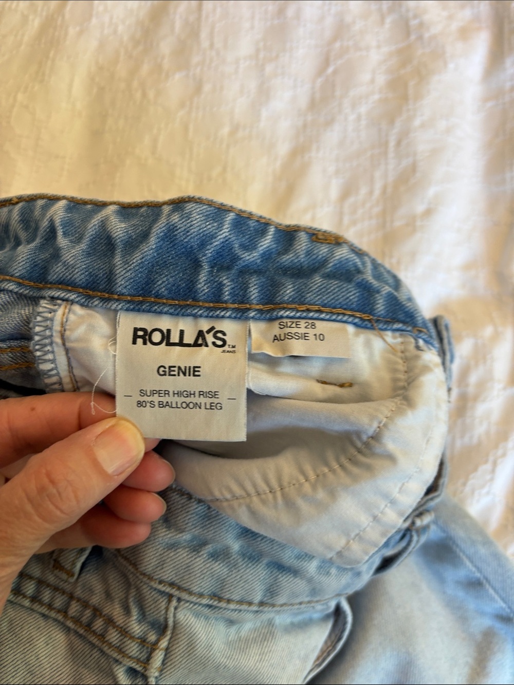 ROLLA'S High Rise Light Blue Baggy Jeans - Picture 9 of 14